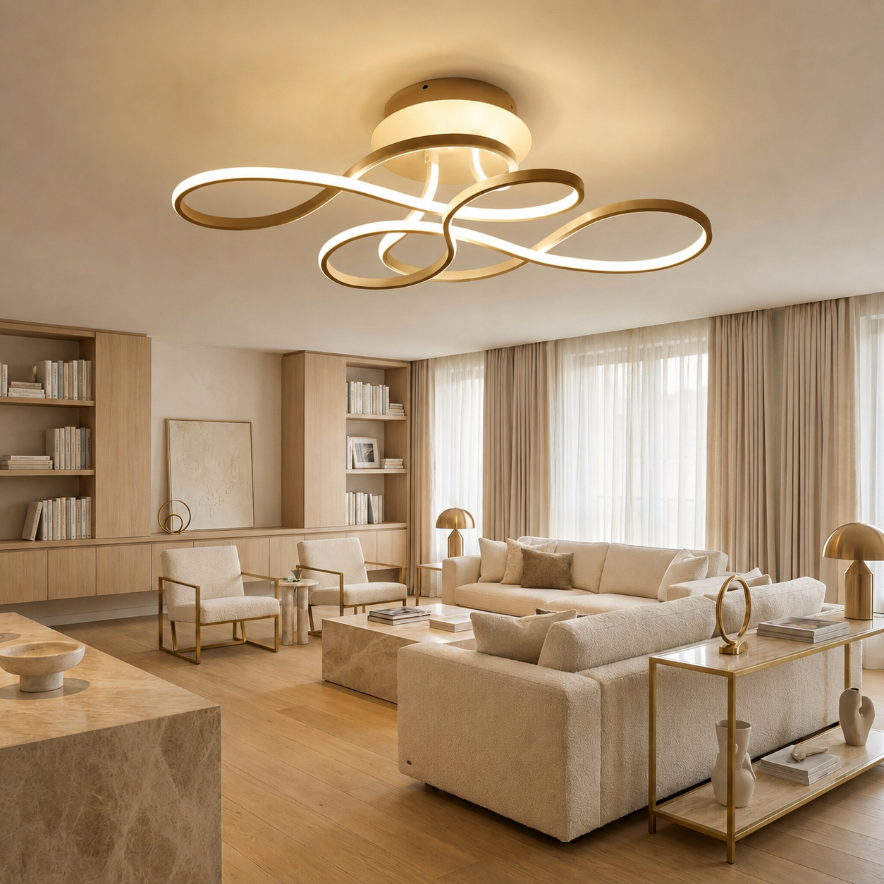 Tourbillon – Plafonnier Salon | Plafonnier Design LED Dimmable
